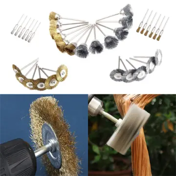 5pcs Useful Stainless Steel Wire Brush Handheld Electric Drill