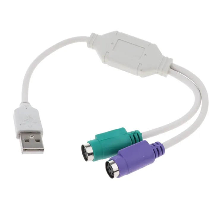 【Ready Stock】Resong USB Female To Dual PS 2 Female Cable Adapter