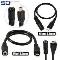 ✚ Micro USB to 3.5mm Jack Headphone Earphone Cable Adapter Socket Audio Cable for Active Clip Microphone Conversion Adapter