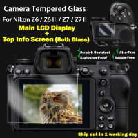 For Nikon Z6 Z6II Z7 Z7II Z9 Tempered Camera Protective Glass Main LCD Display +Top Info Screen Protector Guard Cover