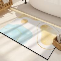 [COD] Morandi diatom mud floor mat bathroom absorbent quick-drying non-slip foot toilet door carpet