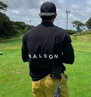 Korean Version Of MALBON GOLF Golf Frisbee Sports Casual Quick-Drying Printed Badge High Collar Loose Short-Sleeved T-Shirt