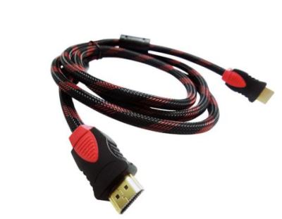 Cable HDMI (V.1.4) ยาว 1.8 เมตร สายส่งสัญญาณ HDMI (M/M) TOP TECH-สายถักแดง