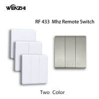 123แก๊งสมาร์ทไร้สายสวิทช์ RF 433เมกะเฮิร์ตซ์86แบบพกพาสีขาวสีเทาบ้านผนังแผงปุ่มควบคุมระยะไกลแสงโมดูลรับ