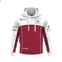 [In stock] ผลิตภัณฑ์ใหม่ Alfa Romeo Team Series 3D พิมพ์ชุดแขนยาวของเสื้อ มาตรฐานรถดิจิตอล