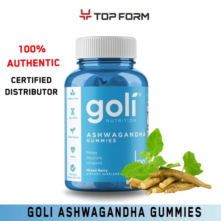 Goli Ashwagandha and Vitamin D Gummies Relax. Restore. Unwind