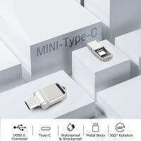 Hot TOPESEL Mini 32GB 64GB 128GB Type C Ultra Dual USB 3.0แฟลชไดรฟ์ Memory Stick Thumb Drive U Disk