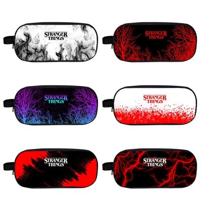 3D Cosmetic Bag Stranger Things Season 4 Pencil Case Storage Cartoon Kids School Supplies Stationery Make Up Pouch Children