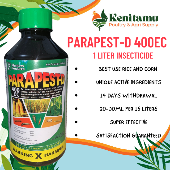 PARAPESTD 400EC 1 LITER INSECTICIDE BY PLANTERS PRODUCTS FOR PLANT