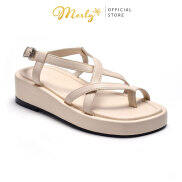 Giày Sandal Nữ Đế Bánh Mì Quai Dây Mãnh Merly 1468 , Giày Sandals N