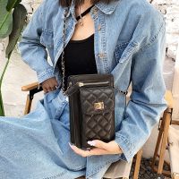 New Small Bags Women Style Trendy Fashionable All-Match Shoulder Western Rhombus Chain Large Capacity Temperament Cross-Body Bag Mobile Phone 【AUG】