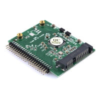 YOUCUN MSATA SSD ถึง44 PIN Solid State ฮาร์ดไดรฟ์ถึง1.8นิ้ว IDE 3.3V Converter BOARD