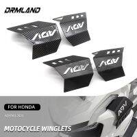 D สำหรับ Honda ADV160 2023มอเตอร์ไซด์อุปกรณ์เสริมปีกด้านหน้าสปอยเลอร์ตกแต่ง Deflector Wind Fai Protector