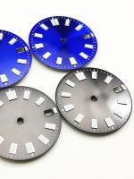 ❀❀ Blue-gray 28.5mm dial watch with sterile and sunburst compatible NH35 movement