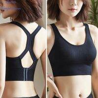 คนรักการ®U คอกลวงออกเบาะ Push Up กีฬา Brassieres เสื้อผ้าประจำวันผู้หญิงชุดชั้นในสีทึบน้ำหนักเบายืดแห้งเร็วความใกล้ชิด