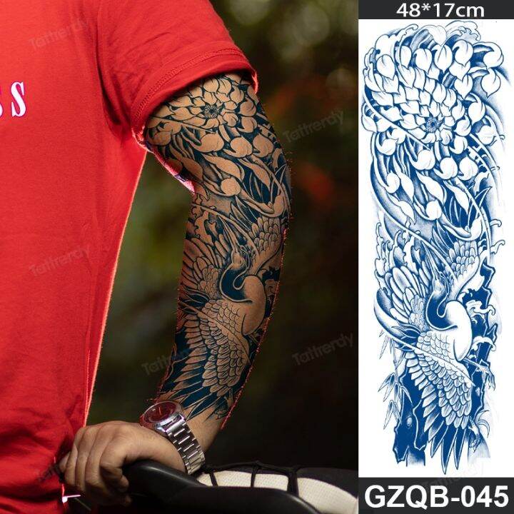 yf-juice-tattoo-natural-ink-long-lasting-2-weeks-semi-permanent-water-transfer-stickers-large-size-arm-sleeve-men-boy