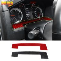 BAWA Soft carbon fiber Car Console Dashboard Panel Frame Cover Interior Stickers for Dodge RAM 1500 2010-2015 Car Accessories