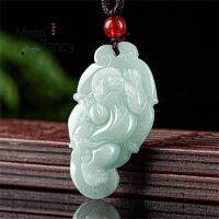 น้ำแข็งธรรมชาติ jadeite pixiu จี้ R Charms แฟชั่นผู้ชายผู้หญิงเครื่องประดับสร้อยคอ Amulet mascots เปรี้ยววันหยุด gifts