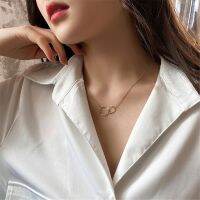 XIJING-สร้อยคอ จี้เเหวนคู่ เเฟชั่นสำหรับผู้หญิง
