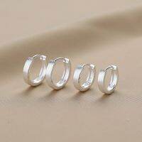 [COD] Brushed Frosted Hoop Earrings Design High-end