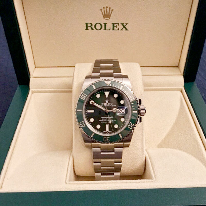 จัดส่งฟรี-นาฬิกาrolexของแท้-เขียวrolexsubmariner-ของแท้น้ำเขียว-ghost-series-116610lv-97200-สินค้ารับประกัน1ปี-นาฬิกาข้อมือผู้ชาย-นาฬิกากลไกแบรนด์หรู-40-มม-มาพร้อมกับบ