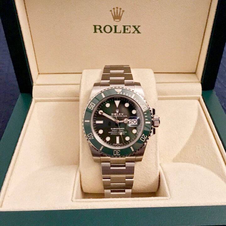 จัดส่งฟรี-นาฬิกาrolexของแท้-เขียวrolexsubmariner-ของแท้น้ำเขียว-ghost-series-116610lv-97200-สินค้ารับประกัน1ปี-นาฬิกาข้อมือผู้ชาย-นาฬิกากลไกแบรนด์หรู-40-มม-มาพร้อมกับบ