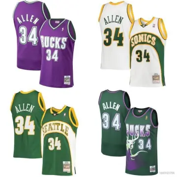 Boston Celtics Ray Allen 20 retro basketball jersey men's swingman edition  vest green