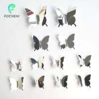 Focheni 12ชิ้น3D ตกแต่งสติ๊กเกอร์ติดผนังในบ้านผีเสื้อสำหรับห้องนั่งเล่นห้องนอน