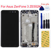 【✲High Quality✲】 jing0saf สำหรับ Asus Zenfone 3 Ze552kl Z012d Z012dc จอแสดงผลแอลซีดี Z012da แผงจอสัมผัส Digitizer แผงเซ็นเซอร์กรอบประกอบ