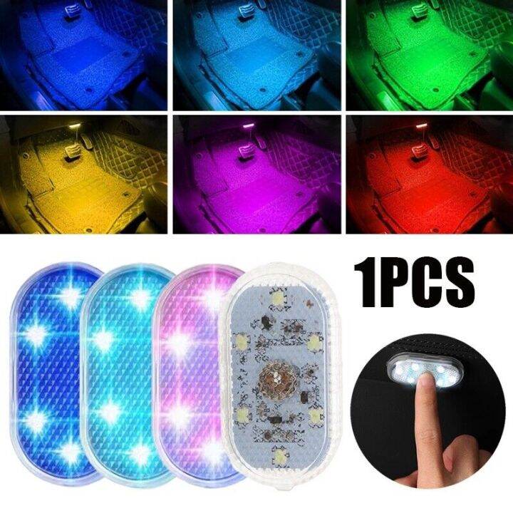 Car LED Touch Lights Wireless Interior Light Auto Roof Ceiling USB