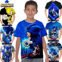 Hedgehog Sonic T-shirt Kids boys and girls Summer Short Sleeve Casual Streetwear Clothes Children top tees