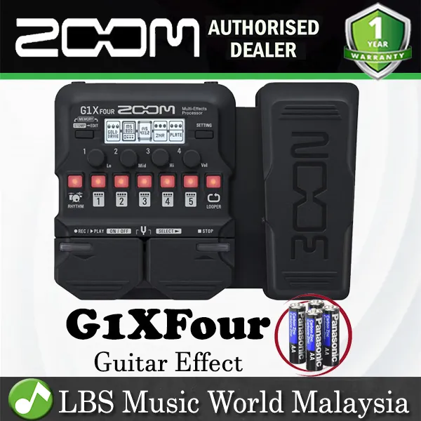 Zoom G1X FOUR Multi Effects Processor Pedal Guitar Stompbox Drum