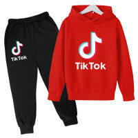 Tik-Toks เสื้อฮู้ดทารกและกางเกงผ้าฝ้ายลายการ์ตูนสำหรับเด็กเล็กเด็กผู้หญิงชุดเสื้อแขนยาวแบบสวมหัวกางเกงฤดูใบไม้ร่วงและฤดูหนาวขนแกะเสื้อกันหนาว0000