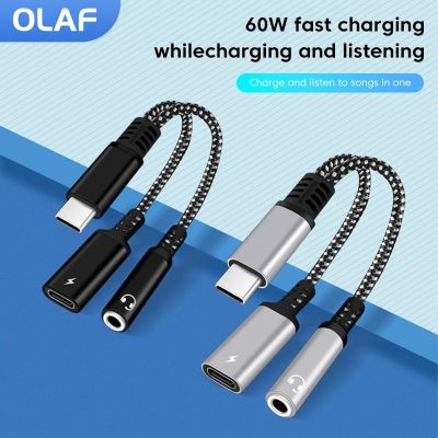 2 In 1 USB C ถึง3.5ช่องเสียบหูฟังมิลลิเมตรอะแดปเตอร์ประเภท C ชาร์จช่องรับสัญญาณเสียงสำหรับ Ipad Pro Samsung S20อัลตร้าโน้ต20 10 Huawei