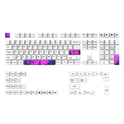 เชอร์รี่ความสูงข้อความเหมือนกับสำหรับ108-Key 5-Side ย้อมระเหิด PBT วิศวกรรมแป้นพิมพ์ปุ่มกดเหมาะสำหรับ61 64 84 87 96 98ปุ่มกด