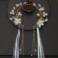 【CW】 2022 New Hairband Chinese Hanfu Tiara Hair Hoop For Women Flower Pear Crytsal Headband Girls Exquisite Wedding Gift Jewelry