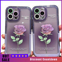 เคสโทรศัพท์ไล่ระดับสีกุหลาบเข้ากันได้กับ Iphone 14/13/12/11ซีรีส์ซอฟต์เชลล์ฝาครอบป้องกัน