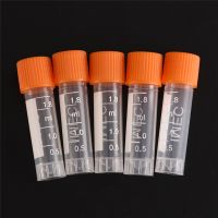 【YF】△✇  20pcs 1.8ml Lab Analysis Tubes Graduation Centrifuge Tube Volume Vials Bottles With Screw Cap