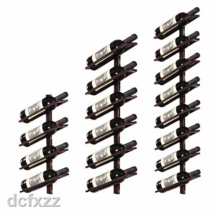 Iron Wall Mounted Wine Holder Tilted/Straight Wine Rack Wine Champagne