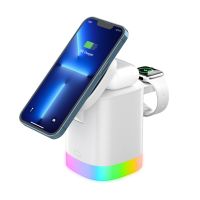 3-in-1 Portable Foldable Magnetic Adsorption Fast Apple/android Suitable For 15w Wireless Charging Charger