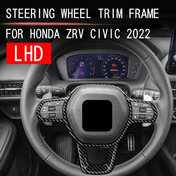 for-2022-2023-honda-zrv-zr-v-civic-hrv-hr-v-us-version-car-carbon-fiber-steering-wheel-panel-cover-trim-frame-sticker