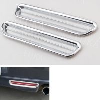 1Pair Chrome ABS Car Rear Bumper Fog Light Cover Trim Frame Decal Fit For Mazda 6 M6 Sedan 2009-2012 Car Styling Decoration