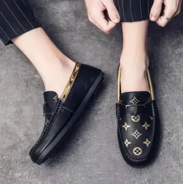 Giày lười Louis Vuitton Major Loafer caro màu đen siêu cấp Like Auth