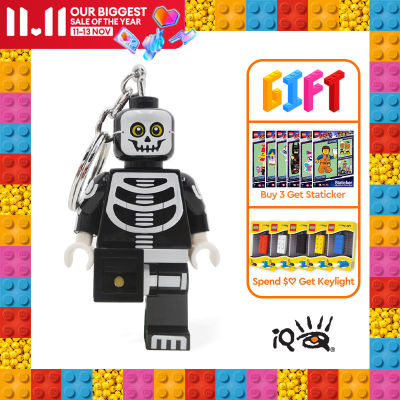 IQ LEGO® Monster Fighters LED luminous Key Chain Pendant Toy (Skeleton)