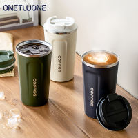 Onetwone 510มิลลิลิตรสแตนเลสแก้วกาแฟป้องกันการรั่วร้อนเดินทางความร้อนขวดรถกระติกฉนวนถ้วยนมชาขวดน้ำ