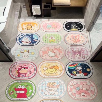 Bathroom Mat Non-Slip พรมหน้าห้องน้ำ พรมปูพื้นห้องน้ำ พรมเช็ดเท้า ลายการ์ตูน พรมซับน้ำ สำหรับหน้าห้องน้ำ ในห้องน้ำ ที่เปียก ซับน้ำดีมาก แห้งเร็ว เกาะพื้นหนึบ พรมในห้องน้ำ พรมมินิมอล พรมเช็ดเท้ากันลื่น ซับน้ำ Bath Mat พรมห้องน้ำ แห้งเร็ว