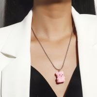 [COD] Japan and South Korea ins milk cool bear necklace female net red hip-hop collarbone chain simple personality teddy sweater