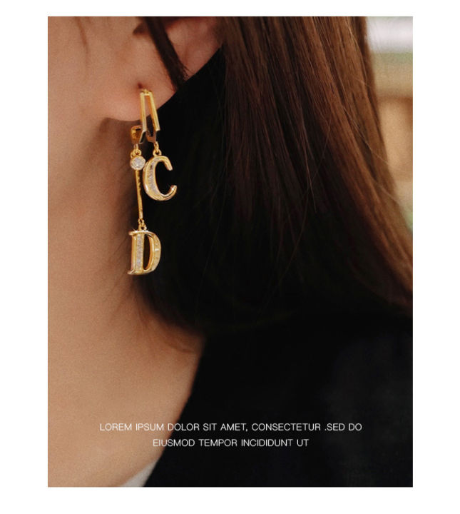 fashion-earrings-ต่างหูเงินแท้925-ต่างหู-ต่างหูเกาหลี-สินค้าใหม่