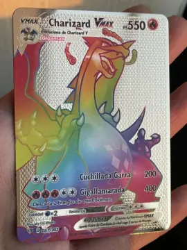 100Pcs GX Holographic Pokemon Cards in Portuguese Letter with Rainbow  Arceus Shiny Charizard trade card children toys