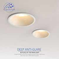 LED Downlight 7w 12w 15w Round Recessed Lamp Anti Glare Led Bulb Bedroom Kitchen Living Room Indoor LED Spot Lighting2023